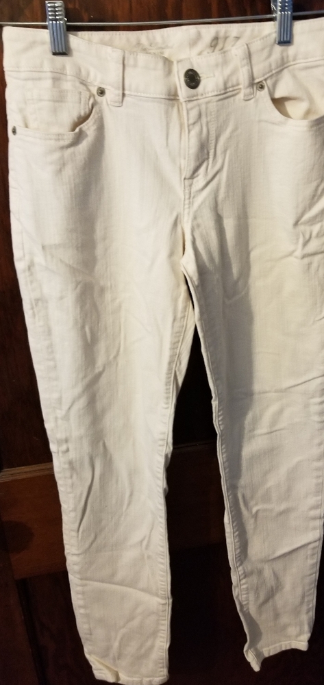 The Limited 917 Cream denim skinny jeans
